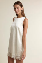 Load image into Gallery viewer, NEWEST ARRIVAL Cream Satin Lace Mini Dress
