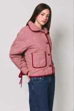 Load image into Gallery viewer, NEWEST ARRIVAL Red Gingham Quilted Jacket
