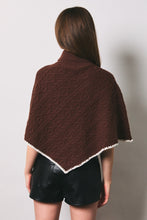 Load image into Gallery viewer, NEWEST ARRIVAL *PREORDER 9/16* Brown Turtleneck Poncho
