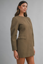 Load image into Gallery viewer, NEWEST ARRIVAL Mocha Brown Blazer Dress
