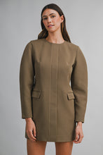 Load image into Gallery viewer, NEWEST ARRIVAL Mocha Brown Blazer Dress
