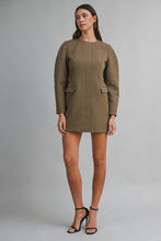 Load image into Gallery viewer, NEWEST ARRIVAL Mocha Brown Blazer Dress
