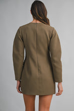 Load image into Gallery viewer, NEWEST ARRIVAL Mocha Brown Blazer Dress
