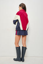 Load image into Gallery viewer, NEWEST ARRIVAL Navy/Red Track Jacket Skort Set
