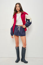 Load image into Gallery viewer, NEWEST ARRIVAL Navy/Red Track Jacket Skort Set
