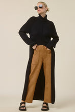 Load image into Gallery viewer, NEWEST ARRIVAL *PREORDER 10/29* Black Turtleneck Split Front Sweater Dress
