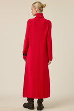 Load image into Gallery viewer, NEWEST ARRIVAL *PREORDER 10/29* Red Turtleneck Split Front Sweater Dress

