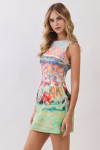 Load image into Gallery viewer, NEWEST ARRIVAL *PREORDER 8/22* Football Print Open Back Mini Dress
