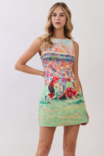 Load image into Gallery viewer, NEWEST ARRIVAL *PREORDER 8/22* Football Print Open Back Mini Dress
