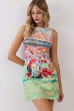 Load image into Gallery viewer, NEWEST ARRIVAL *PREORDER 8/22* Football Print Open Back Mini Dress

