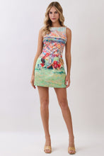Load image into Gallery viewer, NEWEST ARRIVAL *PREORDER 8/22* Football Print Open Back Mini Dress
