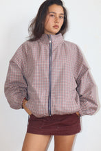 Load image into Gallery viewer, NEWEST ARRIVAL Navy Reversible Retro Color Block Sporty Jacket
