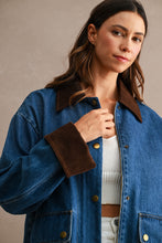 Load image into Gallery viewer, NEWEST ARRIVAL Denim Corduroy Snap Button Jacket
