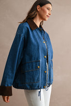 Load image into Gallery viewer, NEWEST ARRIVAL Denim Corduroy Snap Button Jacket

