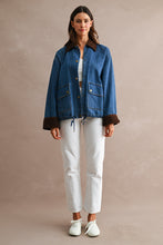 Load image into Gallery viewer, NEWEST ARRIVAL Denim Corduroy Snap Button Jacket
