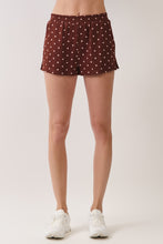 Load image into Gallery viewer, NEWEST ARRIVAL Chocolate Brown Polka Dot Sweat Short Lounge Set
