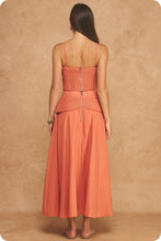 Load image into Gallery viewer, NEWEST ARRIVAL Rust Orange Braided Crop Skirt Set
