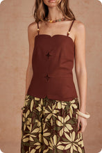 Load image into Gallery viewer, NEWEST ARRIVAL Brown/Yellow Mixed Media Beaded Midi Dress
