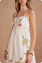 Load image into Gallery viewer, NEWEST ARRIVAL White Embroidered Floral Scallop Babydoll Dress
