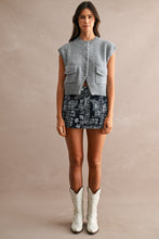 Load image into Gallery viewer, NEWEST ARRIVAL Gray Knit Button Down Vest
