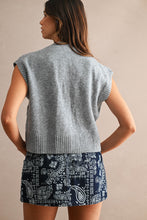 Load image into Gallery viewer, NEWEST ARRIVAL Gray Knit Button Down Vest
