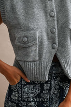 Load image into Gallery viewer, NEWEST ARRIVAL Gray Knit Button Down Vest
