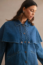 Load image into Gallery viewer, NEWEST ARRIVAL Denim Cape Overlay Jacket
