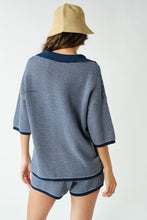 Load image into Gallery viewer, NEWEST ARRIVAL Navy Knit Shorts Set
