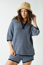 Load image into Gallery viewer, NEWEST ARRIVAL Navy Knit Shorts Set
