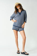 Load image into Gallery viewer, NEWEST ARRIVAL Navy Knit Shorts Set
