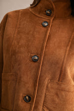 Load image into Gallery viewer, NEWEST ARRIVAL Reversible Sherpa/Suede Front  Button Down Jacket
