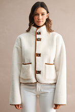 Load image into Gallery viewer, NEWEST ARRIVAL Reversible Sherpa/Suede Front  Button Down Jacket
