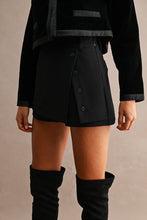 Load image into Gallery viewer, NEWEST ARRIVAL Black Front Slit Skort

