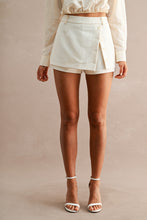 Load image into Gallery viewer, NEWEST ARRIVAL Off White Front Slit Skort

