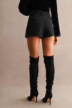 Load image into Gallery viewer, NEWEST ARRIVAL Black Front Slit Skort
