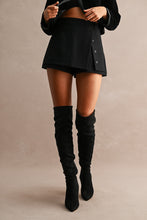 Load image into Gallery viewer, NEWEST ARRIVAL Black Front Slit Skort
