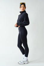 Load image into Gallery viewer, NEWEST ARRIVAL Black Sculpt Half Zip Pullover

