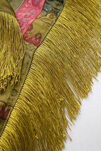 Load image into Gallery viewer, NEWEST ARRIVAL *PREORDER 9/3* Satin Tassel Fringe Crane Print Scarf
