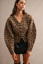 Load image into Gallery viewer, NEWEST ARRIVAL Animal Print Balloon Sleeve Cardigan
