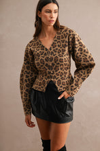 Load image into Gallery viewer, NEWEST ARRIVAL Animal Print Balloon Sleeve Cardigan
