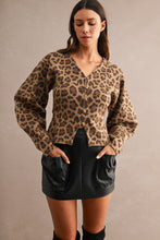 Load image into Gallery viewer, NEWEST ARRIVAL Animal Print Balloon Sleeve Cardigan
