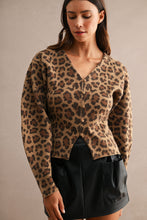Load image into Gallery viewer, NEWEST ARRIVAL Animal Print Balloon Sleeve Cardigan
