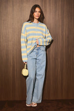 Load image into Gallery viewer, NEWEST ARRIVAL Yellow/Blue Striped Knit Cardigan
