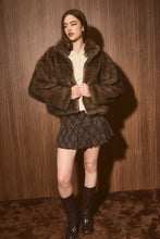 Load image into Gallery viewer, NEWEST ARRIVAL Chocolate Brown Fur Jacket
