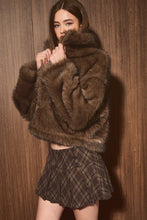Load image into Gallery viewer, NEWEST ARRIVAL Chocolate Brown Fur Jacket
