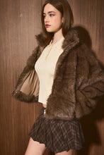 Load image into Gallery viewer, NEWEST ARRIVAL Chocolate Brown Fur Jacket
