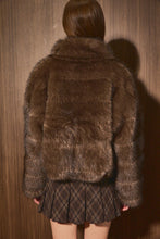 Load image into Gallery viewer, NEWEST ARRIVAL Chocolate Brown Fur Jacket
