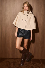 Load image into Gallery viewer, NEWEST ARRIVAL Khaki Buckled Double Breasted Trench Cape Coat
