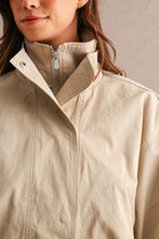 Load image into Gallery viewer, NEWEST ARRIVAL Light Taupe Layered Bubble Hem Jacket
