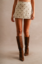 Load image into Gallery viewer, NEWEST ARRIVAL *PREORDER 9/25* Taupe/Brown Polka Dot Pleather Skort
